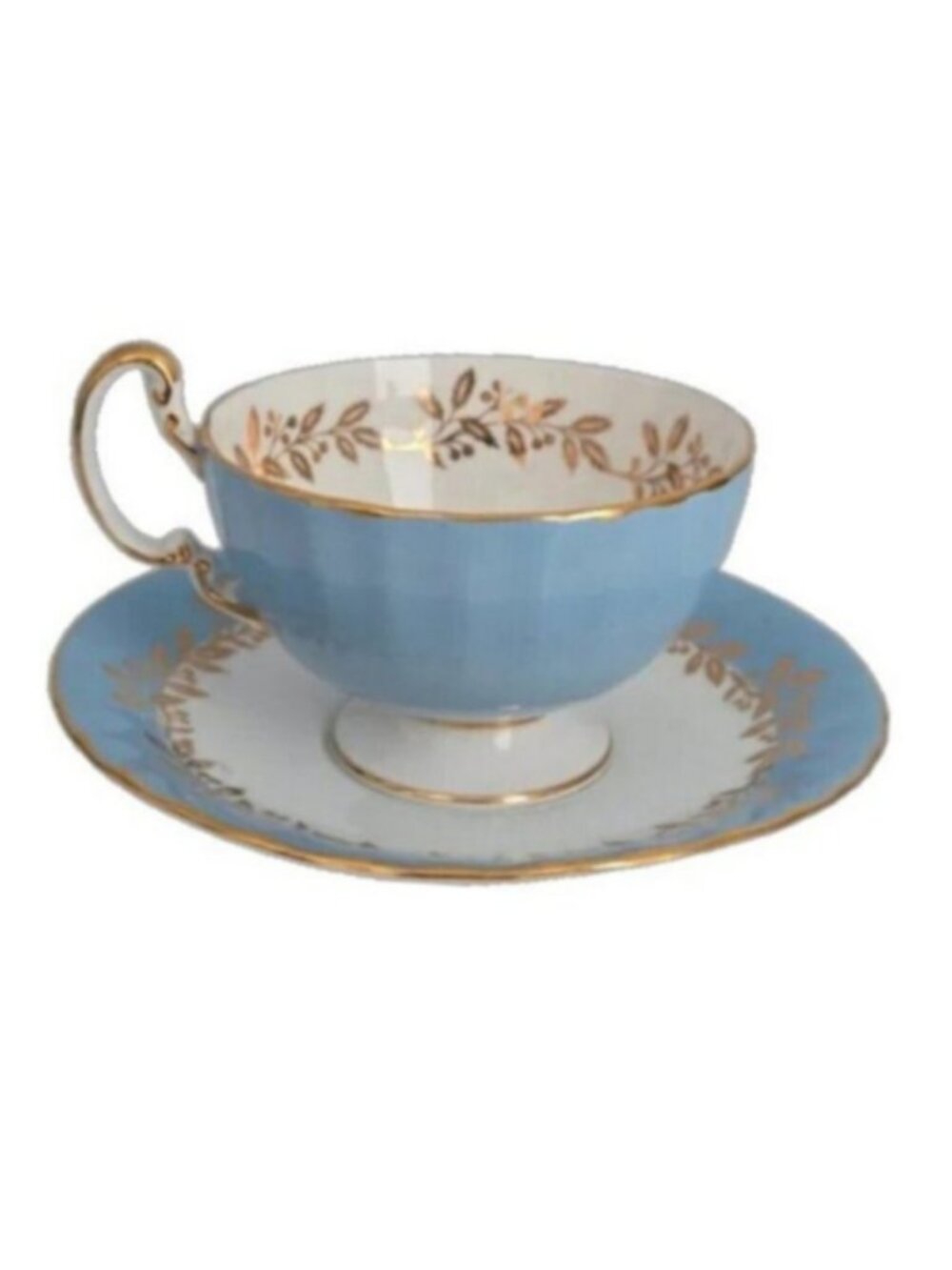 Aynsley Signed Bone China Tea Cup & Saucer
